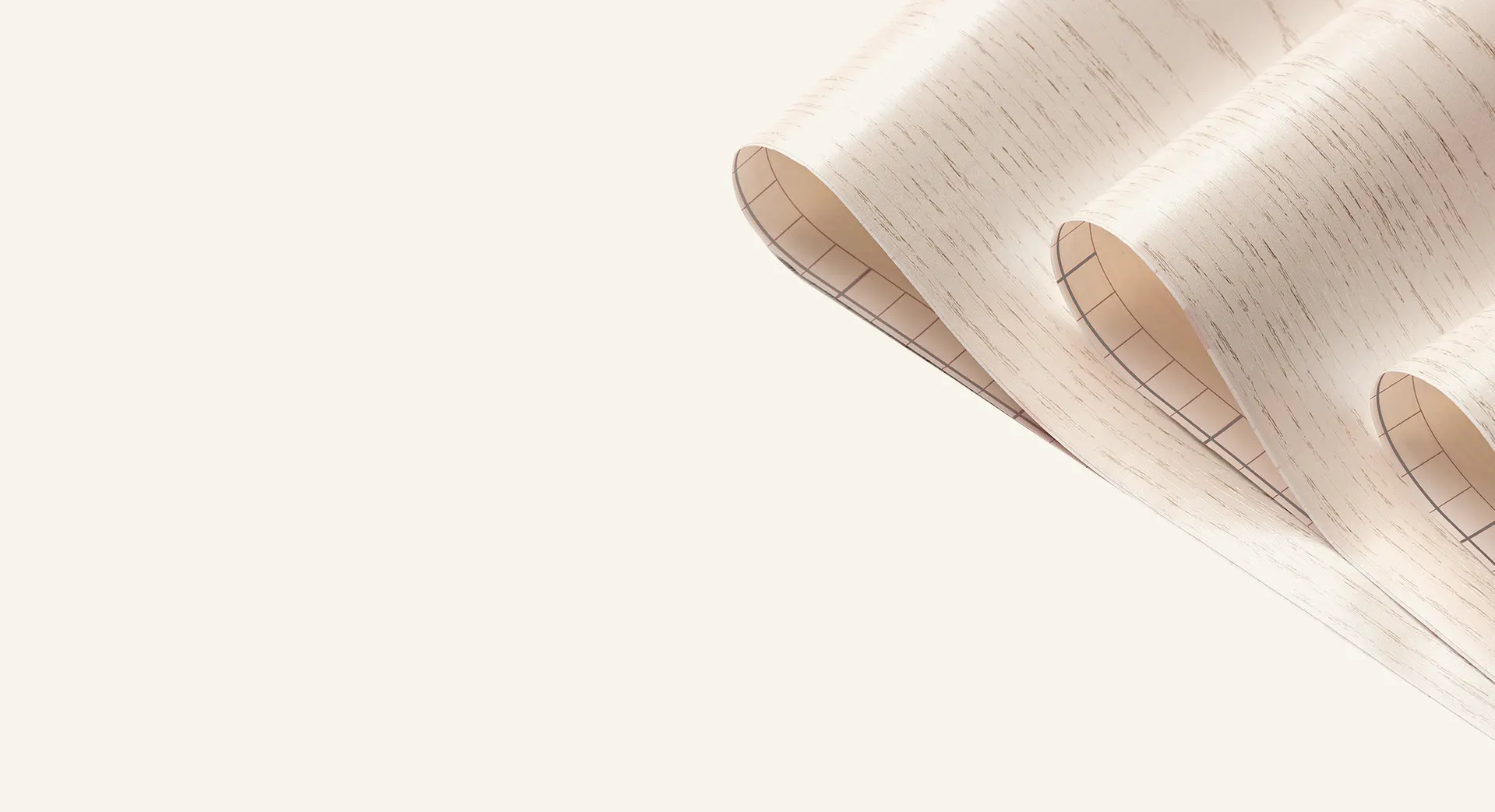 Flowing textured white paper